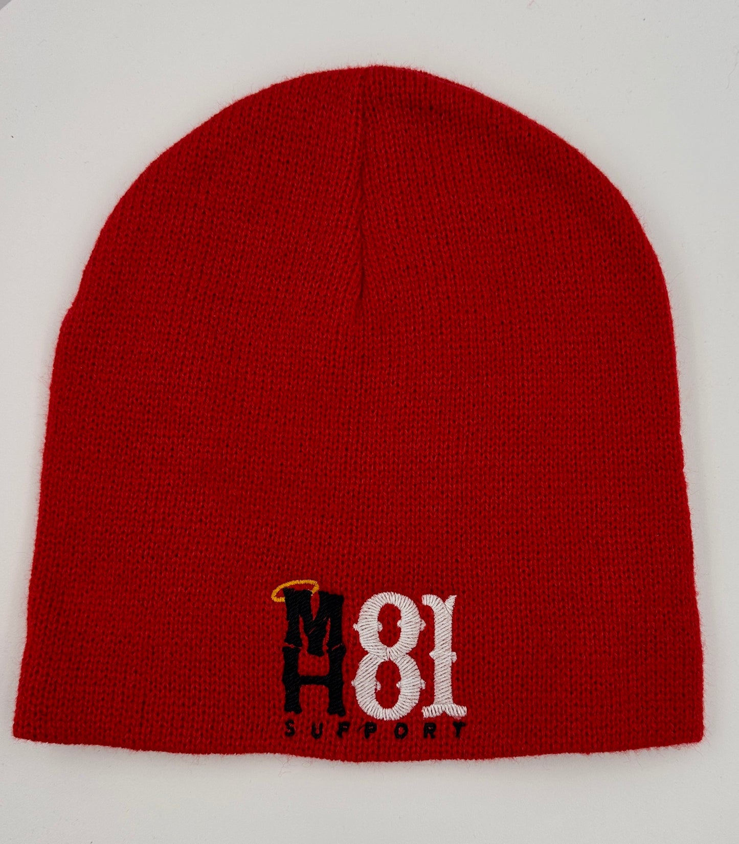 Beanie Red MH 81 Logo