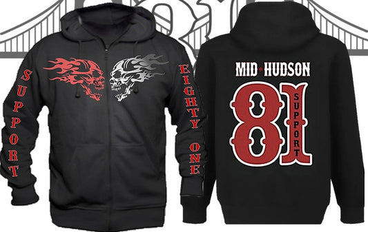 Men's Black Zip Up Hoodie