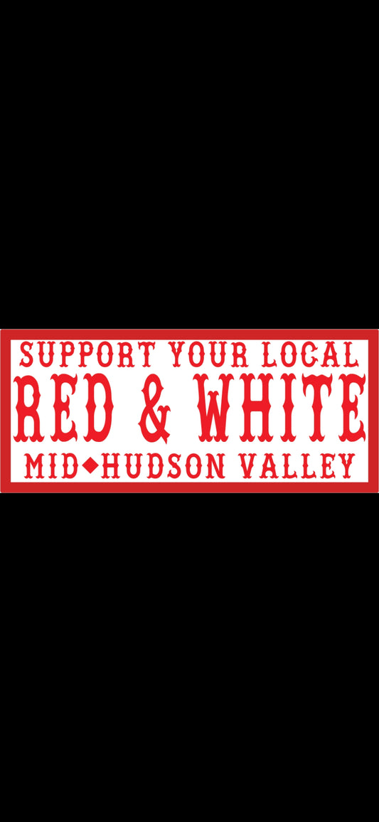Sticker Red & White