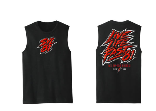 Mens live fast tank