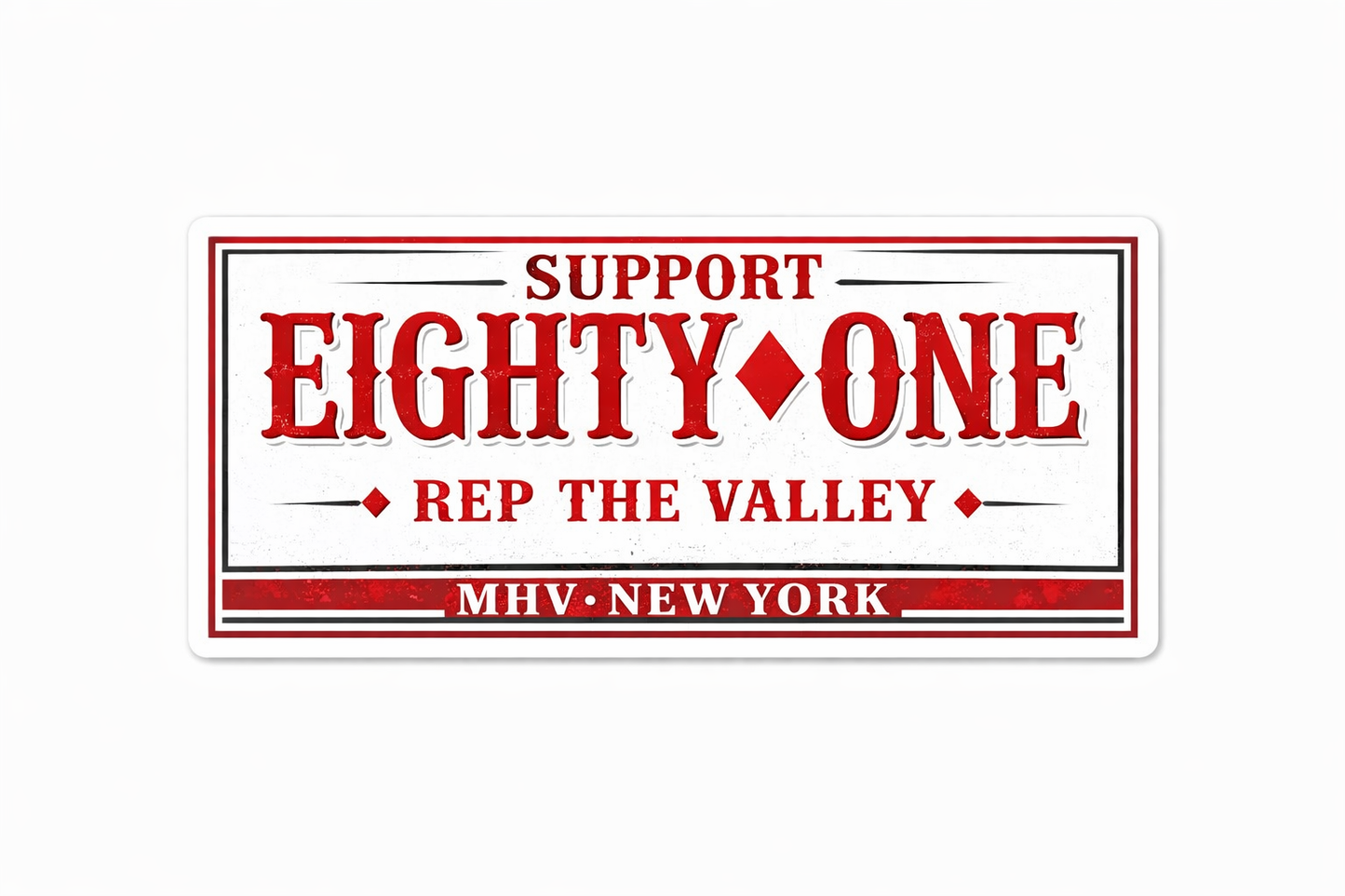 Sticker Rep the Valley
