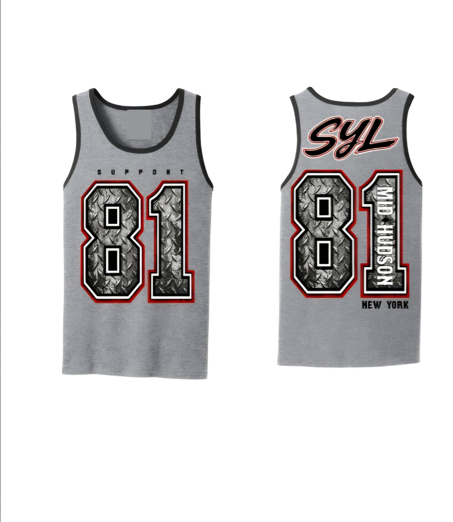 Mens Diamond plate 81 tank top