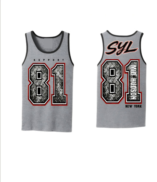 Mens Diamond plate 81 tank top